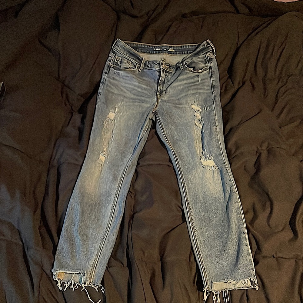 Old Navy Women’a Rockstar Mid-Rise Super Skinny Jeans Size 10